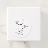 Schwarz & Weiß Vielen Dank für Ihr benutzerdefinie Geschenkanhänger (Beispiel)