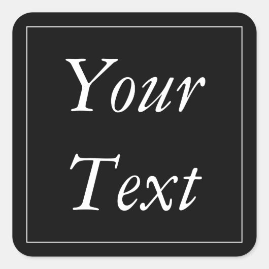 Schwarz & Weiß Vielen Dank für Ihre Aufkleber und (Vorderseite)