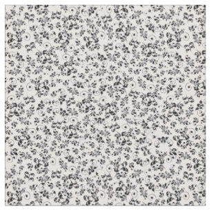 Schwarz-Weiß-Vintage-Blumen-Retro-Muster Stoff