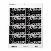 Schwarz-Weiß-Vintage BlumenDamaskus (Vorne)