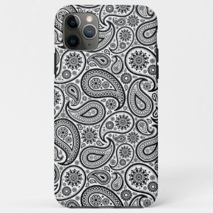 Schwarz-Weiß Vintage Paisley Case-Mate iPhone Hülle