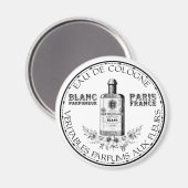 Schwarz-Weiß-Vintage Parfümerie Köln Magnet (Vorderseite/Rückseite)