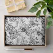Schwarz-Weiß Vintage Seidenpapier (Geschenk)