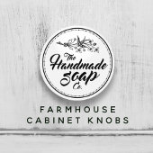 Schwarz-Weiß Vintage Seife Badezimmer Keramikknauf