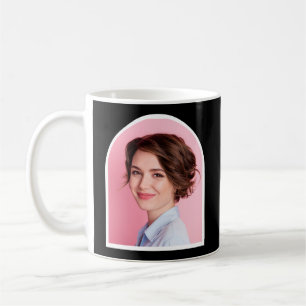 Schwarz-Weiß-Visagist Süßes Foto Kaffeetasse