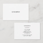 Schwarz-Weiß-Visitenkarte. Einfache Visitenkarte. Visitenkarte (Vorne/Hinten)