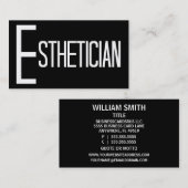 Schwarz-Weiß-Visitenkarte für den Arzt Visitenkarte (Vorne/Hinten)