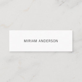 Schwarz-Weiß-Visitenkarte Mini Visitenkarte