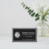 Schwarz-Weiß-Visitenkarte Visitenkarte (Stehend Vorderseite)