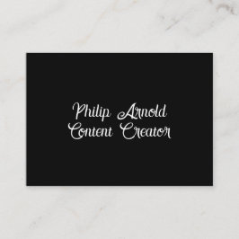 Schwarz-Weiß-Visitenkarte Visitenkarte