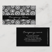 Schwarz-Weiß-Visitenkarte Visitenkarte (Vorne/Hinten)