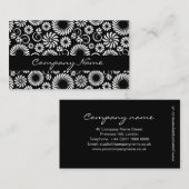 Schwarz-Weiß-Visitenkarte Visitenkarte (Vorne/Hinten)