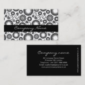 Schwarz-Weiß-Visitenkarte Visitenkarte (Vorne/Hinten)
