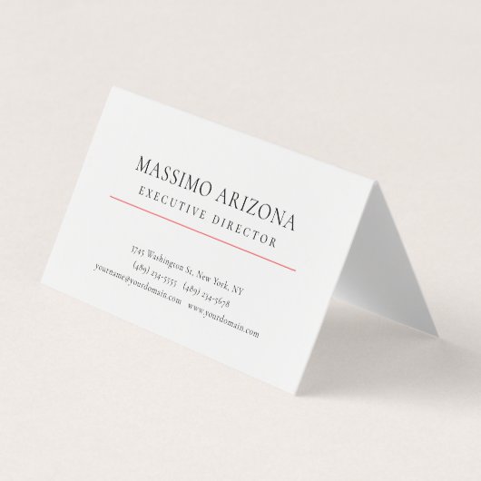 Schwarz Weiß Visitenkarten (Vorderseite)