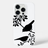 Schwarz-Weiß-Vögel Case-Mate iPhone Hülle (Rückseite)