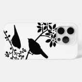 Schwarz-Weiß-Vögel Case-Mate iPhone Hülle (Rückseite (Horizontal))