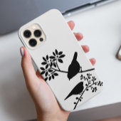 Schwarz-Weiß-Vögel Case-Mate iPhone Hülle