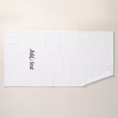 Schwarz-Weiß-Vorlage Badehandtuch (Badehandtuch)