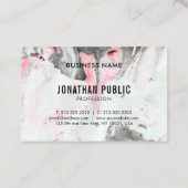 Schwarz-Weiß-Vorlage Modernes Beruflich Visitenkarte (Rückseite)