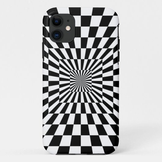 Schwarz-Weiß-Vortex | Custom Case-Mate iPhone Hülle (Rückseite)