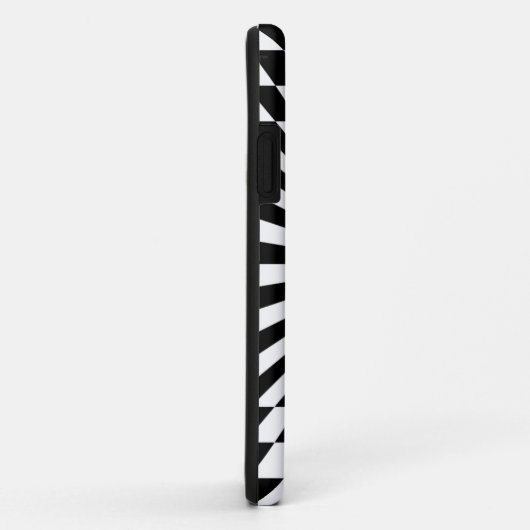 Schwarz-Weiß-Vortex | Custom Case-Mate iPhone Hülle (Hinten/Rechts)