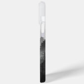 Schwarz-Weiß-Wald Landschaft Minimalistisch Case-Mate iPhone Hülle (Rückseite / Links)