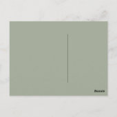 Schwarz-Weiß-Wald Postkarte (Rückseite)