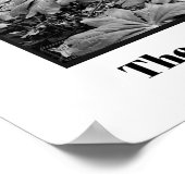 Schwarz-Weiß-Wald-Ruhm Gottes-Poster Poster (Ecke)