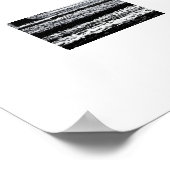 Schwarz-Weiß, Waldmotif-Schöpfung. Poster (Ecke)