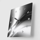 Schwarz-Weiß-Wand-Uhr Quadratische Wanduhr (Winkel)
