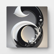 Schwarz-Weiß-Wanddekoration für das Wohnzimmer Sch