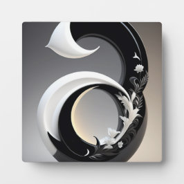 Schwarz-Weiß-Wanddekoration für das Wohnzimmer Sch Fotoplatte