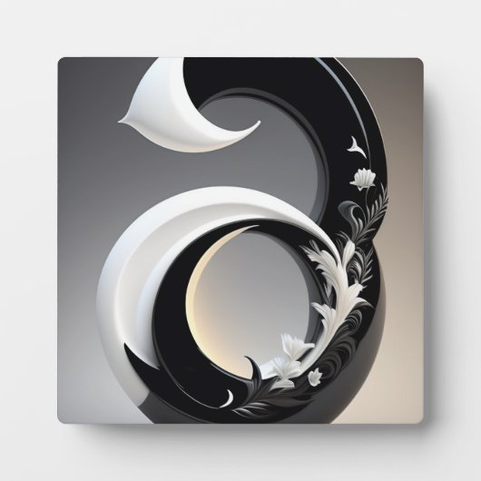 Schwarz-Weiß-Wanddekoration für das Wohnzimmer Sch Fotoplatte (Vorderseite)