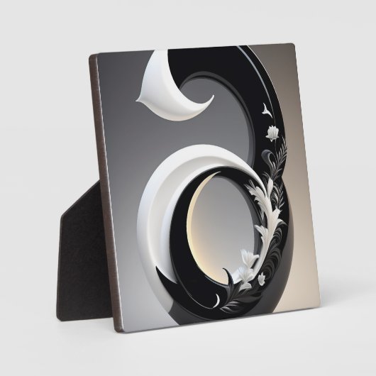 Schwarz-Weiß-Wanddekoration für das Wohnzimmer Sch Fotoplatte (Vorderseite)