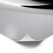 Schwarz-Weiß-Wanddekoration für das Wohnzimmer Sch Poster (Ecke)