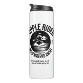 Schwarz-Weiß-Wärmer für Kajakfahrer Thermosbecher (Nach rechts gedreht)