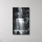 Schwarz-Weiß-Wasserfall-Canvas drucken Leinwanddruck (Vorderseite)