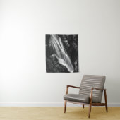 Schwarz-Weiß-Wasserfall in der Hell-Schlucht, Slow Wandteppich (Beispiel)