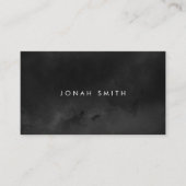 Schwarz-Weiß-Wasserfarbe Stilvolle Visitenkarte (Vorderseite)