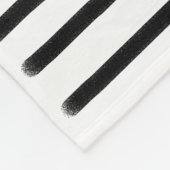 Schwarz-Weiß-Wasserfarben, handgezogene Linien Fleecedecke (Ecke)