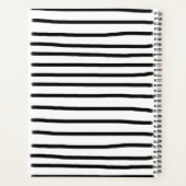 Schwarz-Weiß-Wasserfarben, handgezogene Linien Planer (Rückseite)