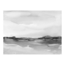 Schwarz-Weiß-Wasserfarben-Landschaft 2