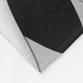 Schwarz-Weiß-Wave Fleecedecke (Ecke)