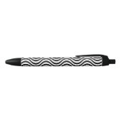 Schwarz-Weiß-Waves Kugelschreiber (Oberseite)