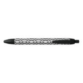 Schwarz-Weiß-Waves Kugelschreiber (Rückseite)