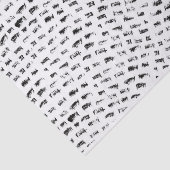 Schwarz-Weiß-Waves Seidenpapier (Ausschnitt)