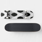 Schwarz-Weiß-Waves Skateboard (Horizontal)