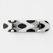 Schwarz-Weiß-Waves Skateboard (Horizontal)