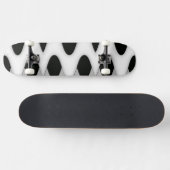 Schwarz-Weiß-Waves Skateboard (Horizontal)
