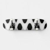 Schwarz-Weiß-Waves Skateboard (Horizontal)